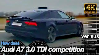 BMW M2 Competition vs Audi A7 Sportback 3.0 TDI competition +130-250 Autobahn RaceRender [4k]