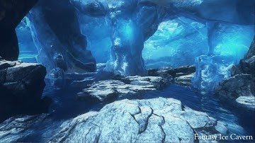 Speed Level Design Timelapse  - Fantasy Ice Cavern