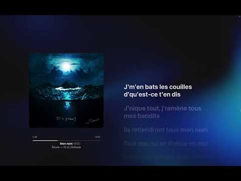 Bouss Mon Nom Paroles 