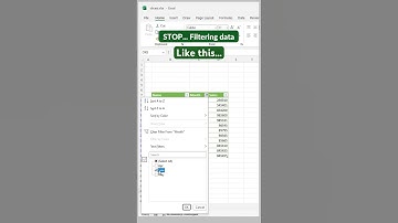 Always use slicer to filtering data in excel l slicer in excel #excelshorts #ytshorts #shorts