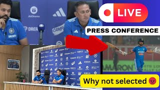 Rohit Sharma Press Conference || why Rinku Singh is not selected 😡😡. Shocking Questions on Virat 😱