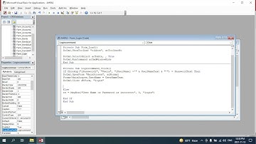 اكسيس تصميم شاشة دخول المستخدمين Access Creat LogIn Form