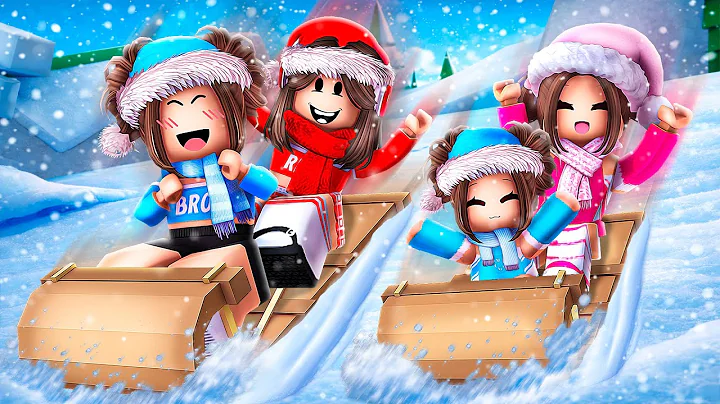 Our FAMILY'S FIRST WINTER FESTIVAL In Roblox Brookhaven!!