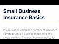 Small business insurance basics  insurance often combine a number of insurance   ahmad saqib 9m