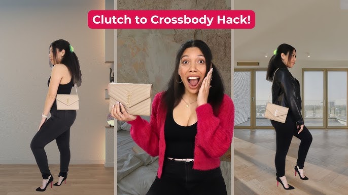 The Best Bag Hack: Converting a Clutch into a Bag - YesMissy