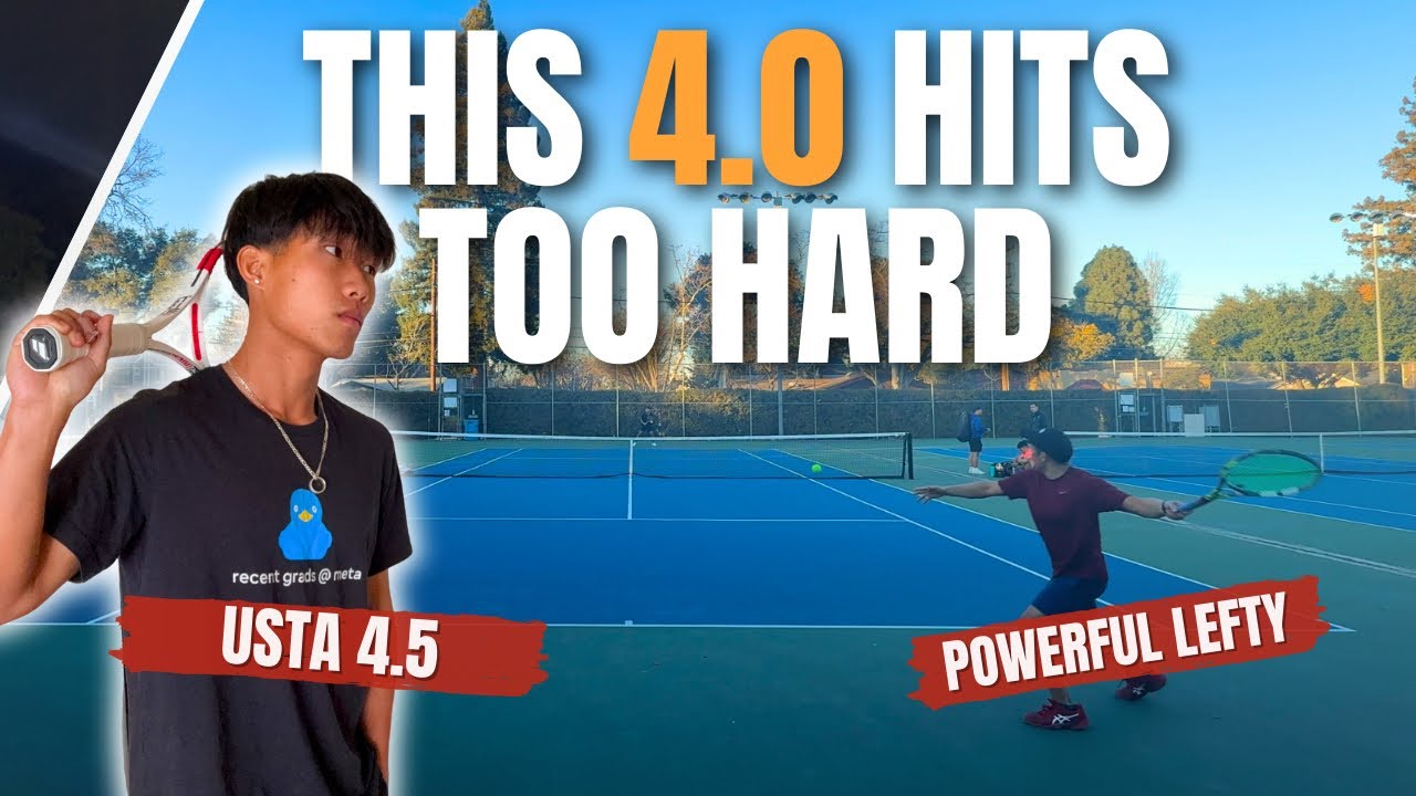 This USTA 4.0 Hits Too Hard...  (USTA 4.5 vs USTA "4.0")