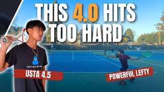 This USTA 4.0 Hits Too Hard...  (USTA 4.5 vs USTA "4.0")