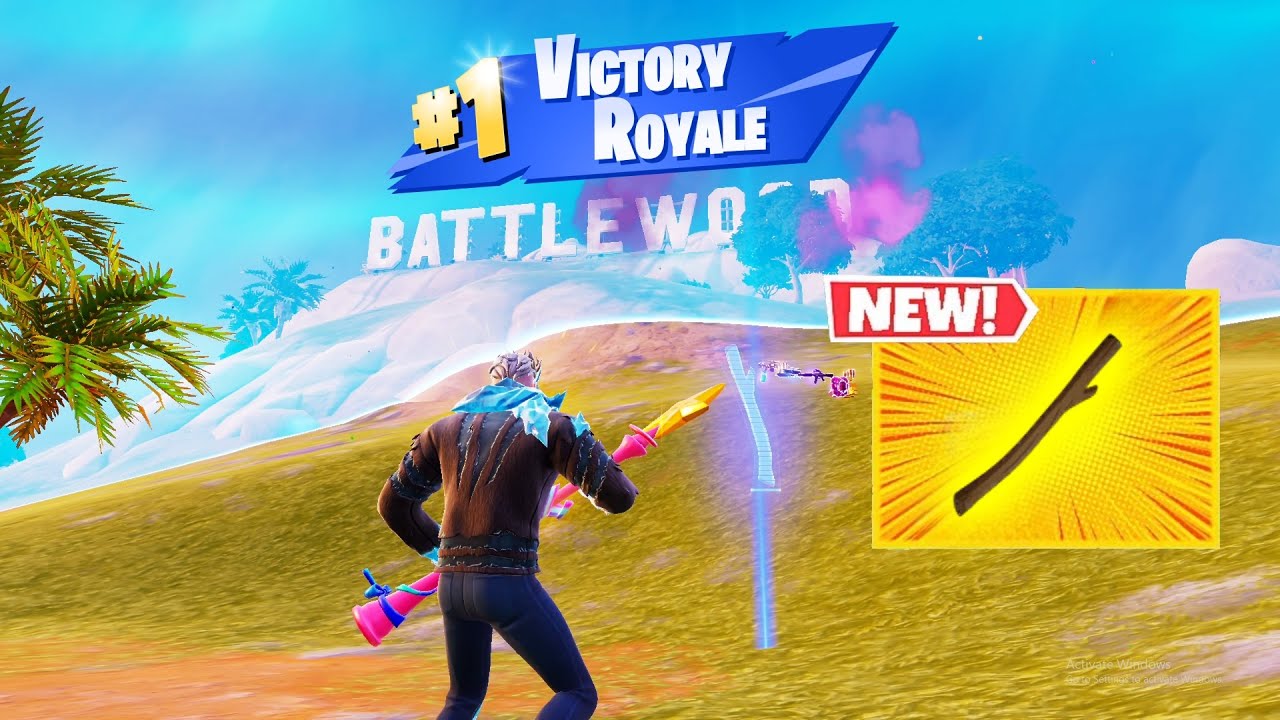 NEW Fortnite Mythic that ENDS a Match EARLY!!! (Stick of Truth Gameplay WIN)