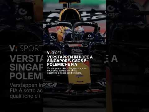 Video Verstappen in pole a Singapore: caos e polemiche FIA