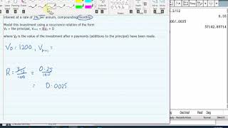 Modelling Annuities Using Recurrence Relations 9G