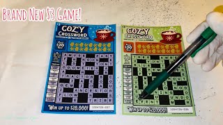 TRYING OUT BRAND NEW $3 COZY CROSSWORD CALIFORNIA LOTTERY SCRATCHERS SCRATCH OFF! screenshot 5