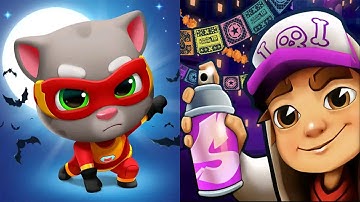 Subway Surfers MEXICO VS Talking Tom Hero Dash - iPad Gameplay