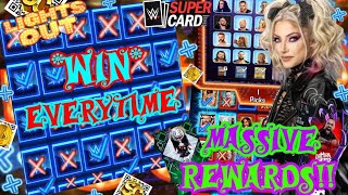 CRAZY GLITCH🔥 TO *WIN* EVERYTIME & GET MASSIVE DUAL REWARDS ON THE LIGHTS OUT GAME! WWE SuperCard screenshot 3