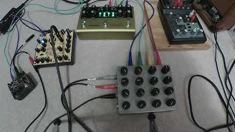 Quick test of Strymon Volante with Arpopone & Kastle Drum