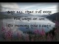 Sinéad O'Connor- 'The parting glass' with lyrics