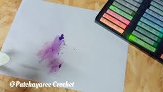 Soft Pastel color and crochet work