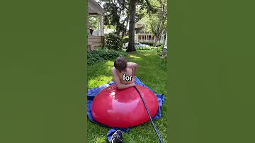 Can I Fit Inside The World S Largest Water Balloon 
