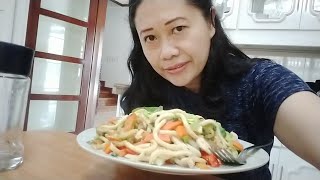 Yaki Udon Mukbangsimple Cookingemelitas Channel