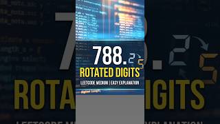 LeetCode 788: Rotated Digits in 10 Seconds! 🚀 #CodingStreak #dart #shorts