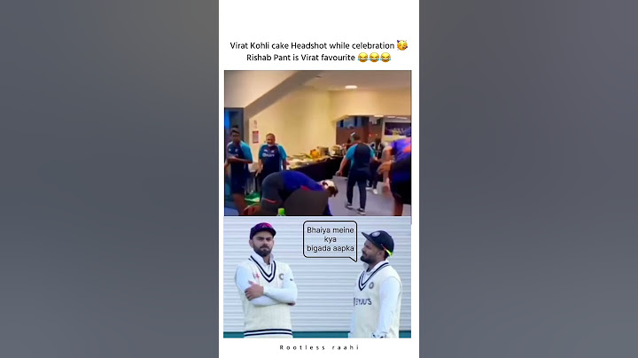 Virat Kohli cake headshot Rishab Pant while celebration #short #viral #cricketbuzz #championstrophy
