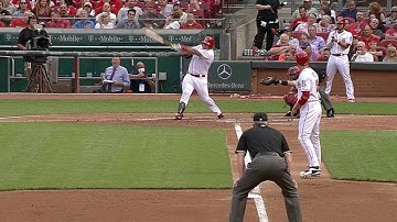 STL@CIN: Pena opens the scoring with a two-run double