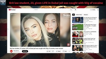 Brit law student, 23, given LIFE in Dubai jail was caught with 50g of cocaine #uk #news #crime