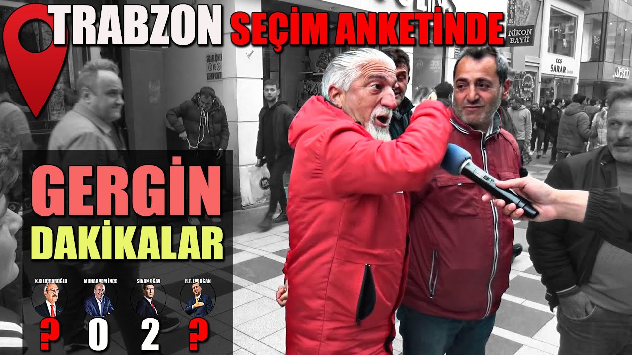 ⁣TRABZON SAYAÇLI SEÇİM ANKETİNDE GERGİN DAKİKALAR | TRABZON HALKI TERCİHİNİ KİMDEN YANA KULLANACAK ?