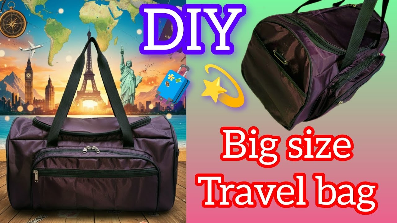 Travelbag making at home/multiple zipper picknik bag/travelbag banane ka tarika #vasundhracreation21