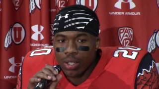 Utah players Troy McCormick, Troy Williams and Marcus Williams on the Utes' 24-0 win over SUU