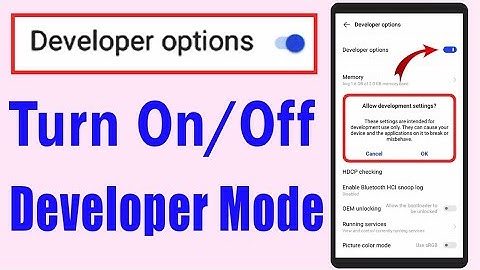 How To Enable /Disable Developer Option on Any Android (2024)