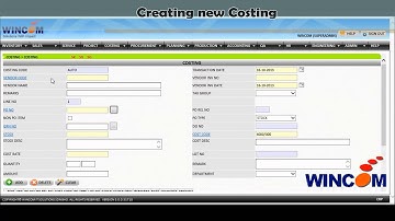 WINCOM ERP - COSTING