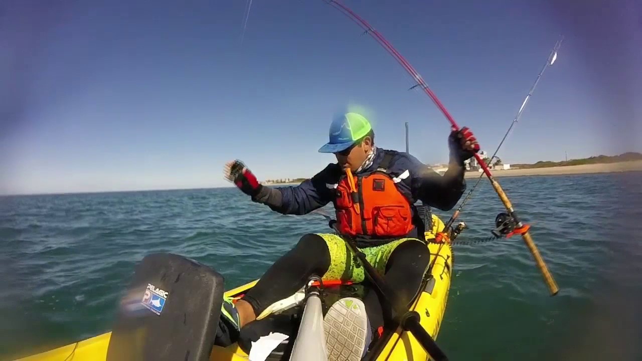 Black Skipjack Tuna Spanish mackerel Kayak fishing mexico Ocean Kayak Trident YouTube