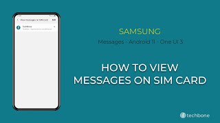How to View Messages on SIM card - Samsung Messages [Android 11 - One UI 3]
