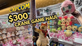 $300 CRANE GAME HAUL at Plaza Capcom Arcade Ikebukuro プラサカプコン 池袋 Spy Family, Pokémon, Zelda Splatoon