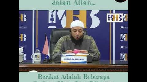 Jenis-Jenis Mati Syahid (Ustadz Dr.Khalid Basalamah)