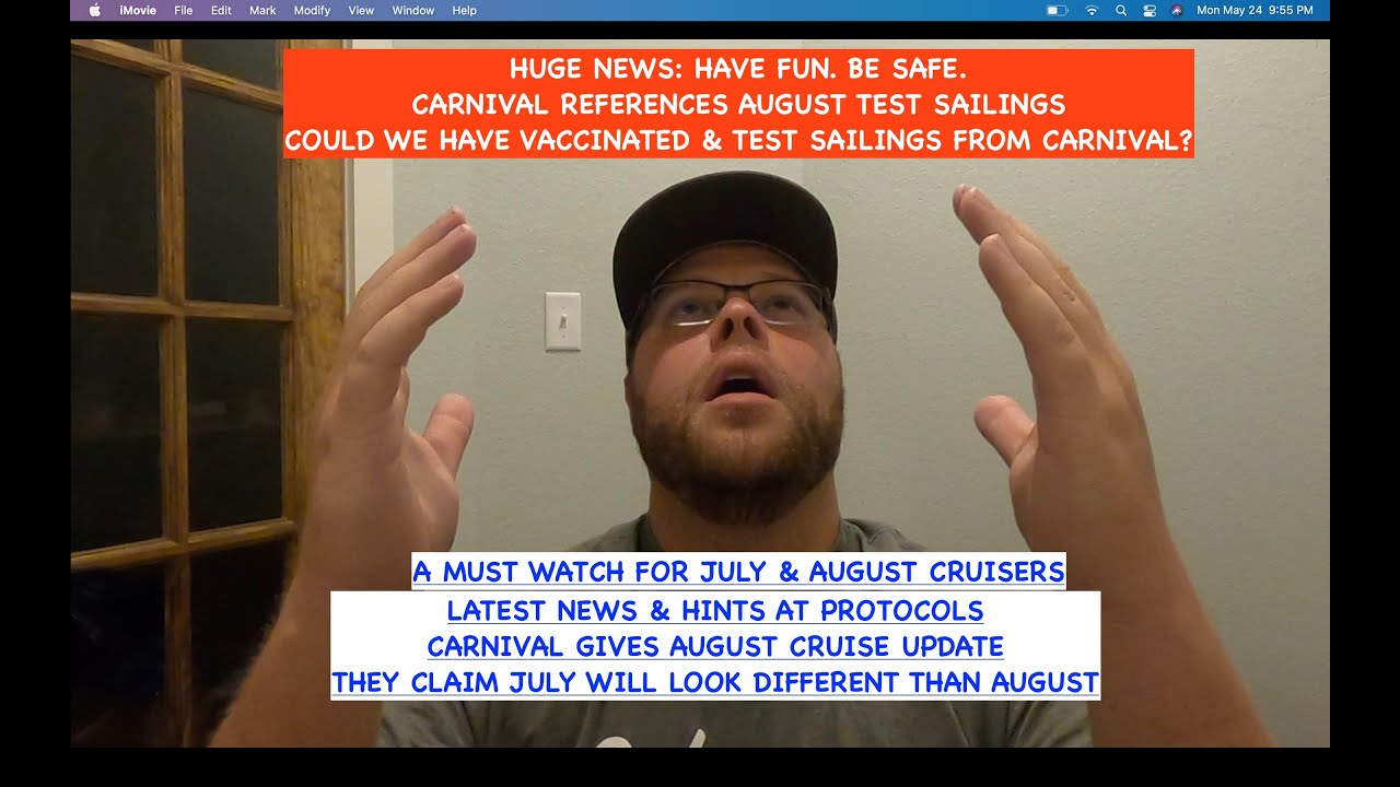 CRUISE NEWS - HUGE JULY & AUGUST CARNIVAL CRUISE NEWS AND HINTS AT WHAT'S TO COME