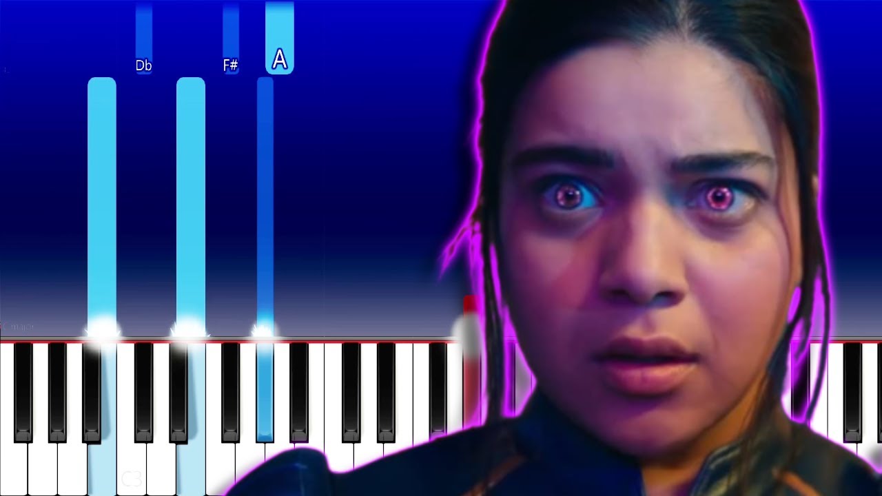 Ms. Marvel Episode 1 Credits Song (Piano Tutorial)