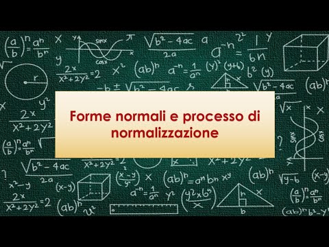 Video: Cos'è la normalizzazione in esame?