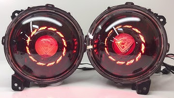 Jeep Gladiator Retrofit headlights | custom turbine | angel eyes | devil eyes | JL JLU JT