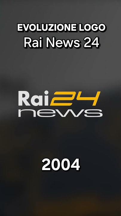 Evoluzione Logo Rai News 24 (1999-2024) #evolution #logo - YouTube