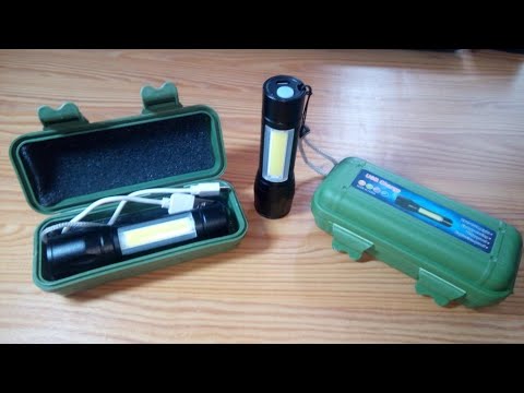 Мини светодиодный фонарик 5W/Т6 с зарядкой от USB + Подарочная коробка.Крутой и недорогой!!!!