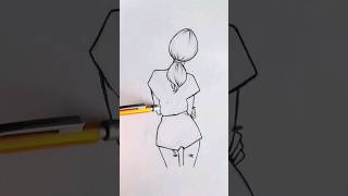 How To Draw A Girl ✏️ #Art #Artwork #Draw #Drawing #Diy #Sketch #Learn #Fashion #Style #Anime