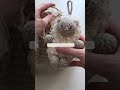 ひつじの「ナッツ」と手編みがいっぱい チャーム&シュガードットの巾着バッグ🐏 #knitting #crochet