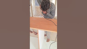 Perfect Plywood Drilling Technique | Carpenter Skills | Wood Working Shorts #shortvideo