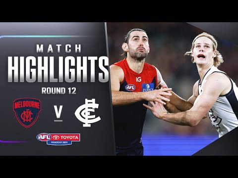 Melbourne v Carlton Highlights, Round 12, 2023