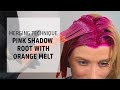 Pink Shadow Root with Orange Color Melt Technique | Let's Play Elumen Series|Goldwell Education Plus