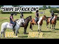 BTS SWIPE UP, KICK ON | Eventing Camp With the Girls Part 2 | EMD Eventing Vlog