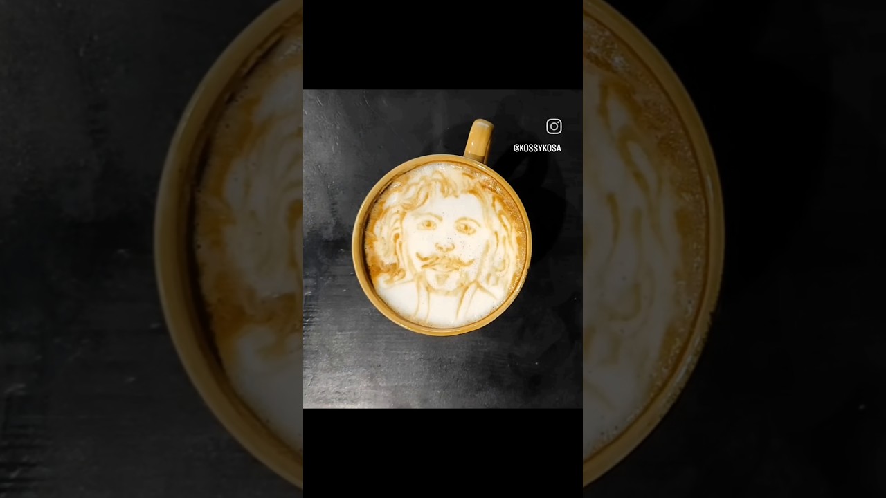 Drawing Sirius Black (Harry Potter) on coffee #art #coffee #books #artist #celebration