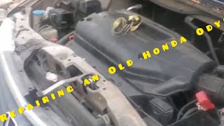 Repair of an Old Honda Odyssey, replacement of the tension roller. Generator.2024