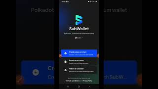 Download and installing SubWallet